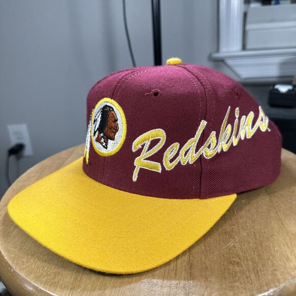 Vintage Apex One Pro Line Washington Redskins Snapback Hat Script Embroidered - Picture 1 of 7